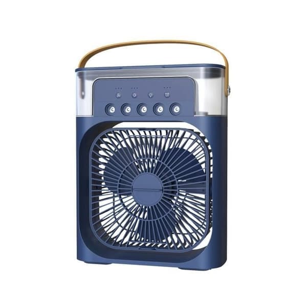 Bærbar Aircondition Ventilator 3 i 1 Befugtet Luftkøler med 7 Farver LED Ventilator