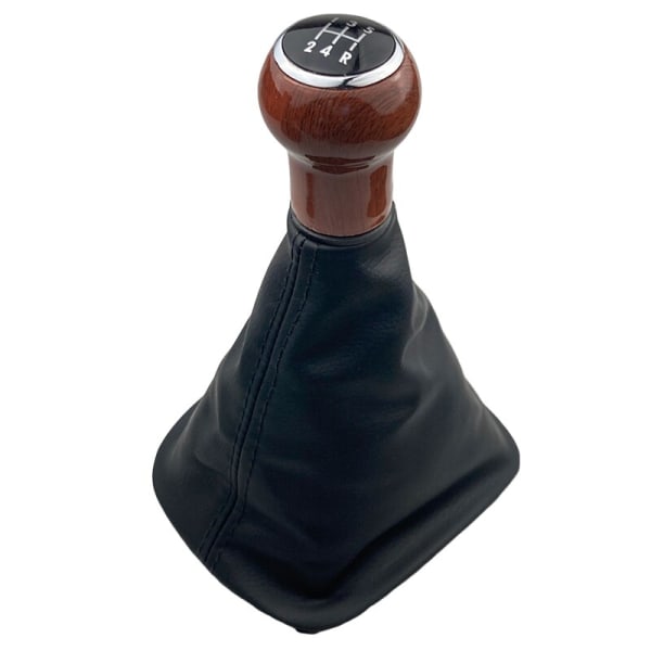 För Volkswagen VW Passat B5 B5.5 1998 1999 2000 2001 2002 2003 2004 2005 Växelspaksknopp Med kragar Spak Växel damask Boot-5 Speed Black B 5 Speed Black B