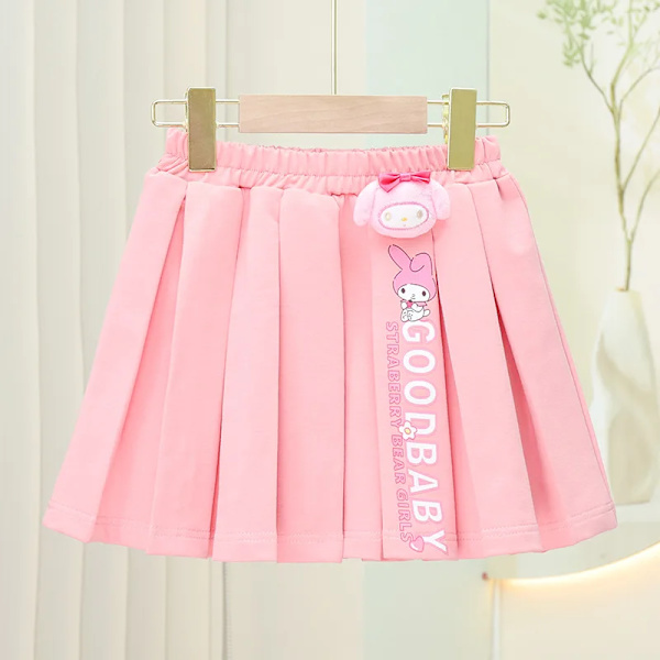 Anime Sanrios My Melody Kuromi Kawaii Autumn Winter Girl Tredelad Barnkostym Jk Plisserad kjol Skjorta Jacket Set Toddler My Melody 6 140cm
