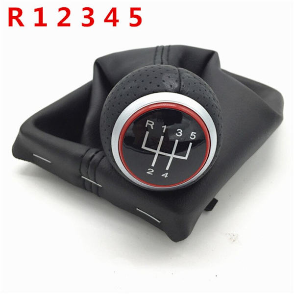 Växlingsknapp Spak Damask Cover Case För Audi A4 S4 B8 8K A5 8T Q5 8R S Line 2007 2008 2009 2010 2011 2012-2015-Röd R12345 Cover Red R12345 Cover