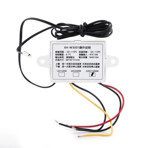 AC220V Digital Termostat Temperaturkontrollbrytare med Sond