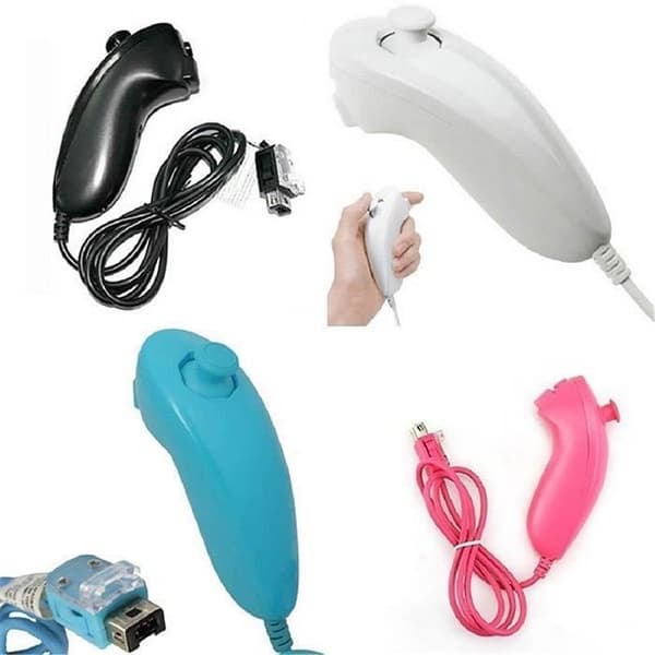 Til Nintendo Wii WII U konsol, Nunchuck Controller Hvid