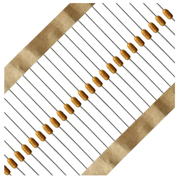 Fordon Motordelar 100PCS icke-polär axiell monolitisk kondensator in-line keramisk kondensator 50V 103K 0,01uF 10nF 103