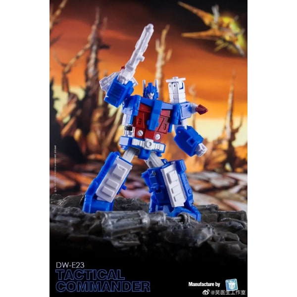 【I lager】 NYHET DR. WU Transformation DW-E23 DW-E23T DW-E23D DW-E23B DW-E23P MINI Magnus Tactical Commander G1 Action Figur 6cm Only Black Armor