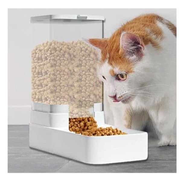 Automatisk Vattendispenser för Katter - Vattendispenser för Hundar - Set med Husdjursmatare