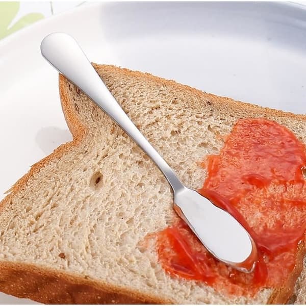 (Rustfrit stål) Smørkniv - Rustfrit stål - 5 stk. - Multifunktionel - Ideel til smøring - Rustfrit stål farve Stainless steel