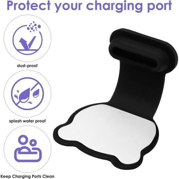 USB-C Støvpropper - Ulisem - Pakke med 3 - Silikone - Bjørneform