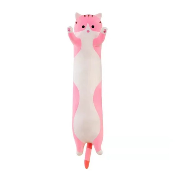 50-150 cm Jättestorlek Lång Mjuk kudde Kudde Katt Plyschleksaker Fyllda Populära Födelsedagspresenter Flickor Pojkar Present 150cm pink cat