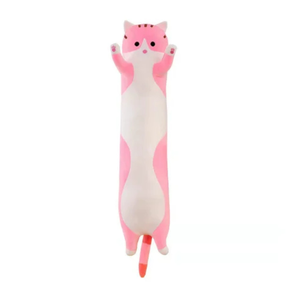 50-150 cm Jättestorlek Lång Mjuk kudde Kudde Katt Plyschleksaker Fyllda Populära Födelsedagspresenter Flickor Pojkar Present 50cm pink cat