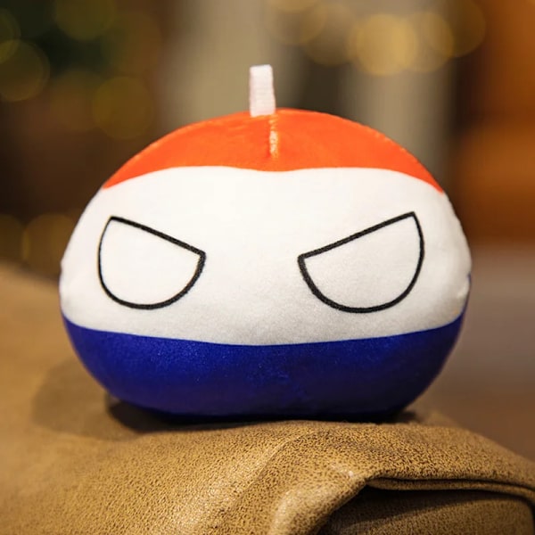 10cm Country Ball Plyschleksaker Polandball hänge Countryball Country Balls of Chile Mexiko Spanien Nederländerna USSR USA RYSSLAND UK 10cm Brazil