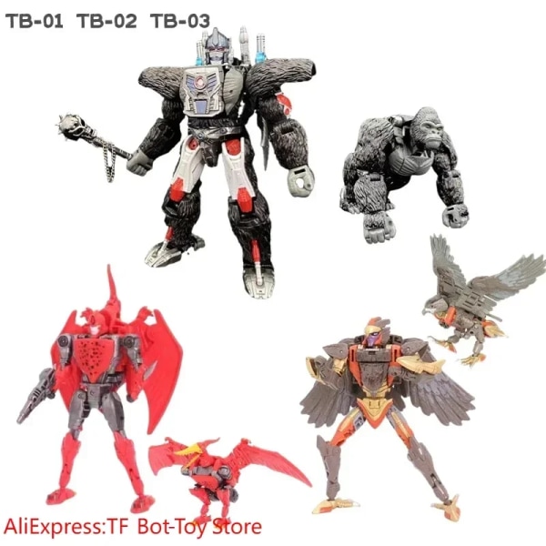 Transformation TB-01 TB-02 TB-03 TB03 Transmetal Gorilla Beast Wars KO Förstorad version Kingdom BW Op Commander Action FIgure TB02 With Retail Box