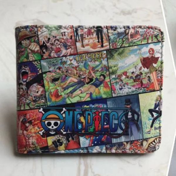 One Piece Plånbok Luffy Coin Money Clips Roronoa Zoro Handväska Söt tecknad figur Print Korthållare Piccolo Accessoeris Pojkar Presenter One piece-2