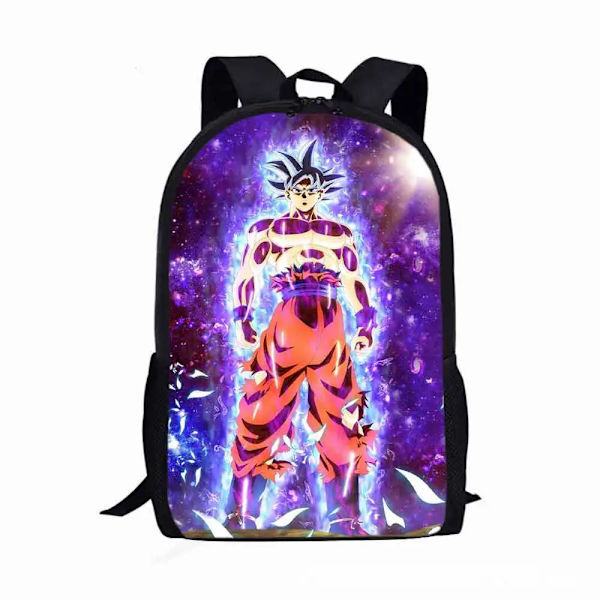 Dragon Ball Ryggsäck Pojkar Flickor Tecknad Goku Figurer Barn Skolväska Stor kapacitet Resväska Anime Vegeta Väska Barn Födelsedagspresent Dragon Ball-15 Size 17inch