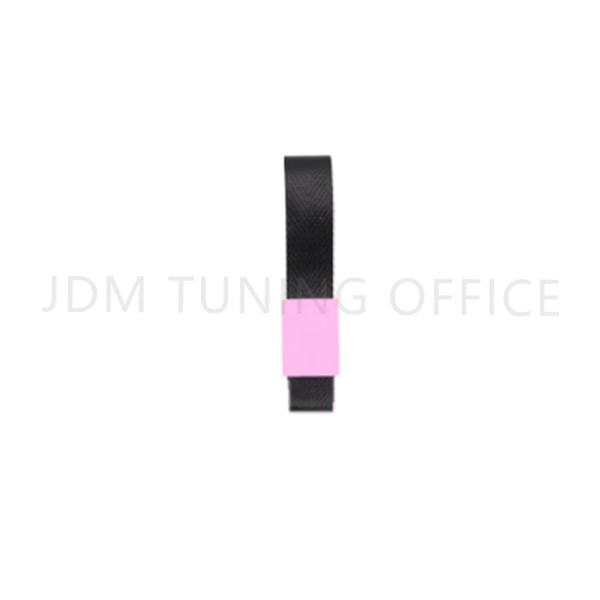 JDM-Cord i universal nylon tsurikawa, ljus i mörkret, personlig logotyp, handtagsrem, charmig drivleksak, tunnelbanetåg, svart Black-pink