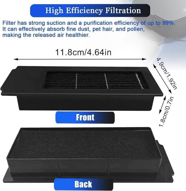 Tilbehørssett for Ecovacs Deebot X2/X2 Omni/X2 Pro Dex86 robotstøvsuger reservedeler, hovedbørste