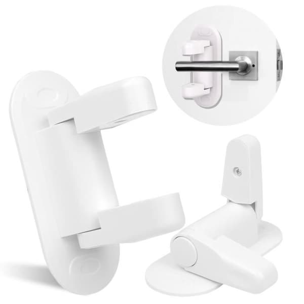 (Vit) Barnsäkerhetslås - YSTP - Vit - Plast - 3M-lim White