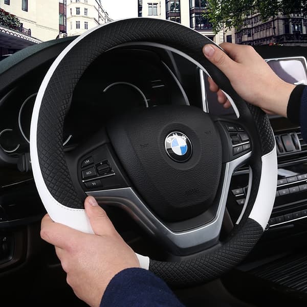 (gary) Universal Ratlæder til Bilrat Dækning Bilrat Ærme Biltilbehør Auto Ratdæksler Auto Polstring gary