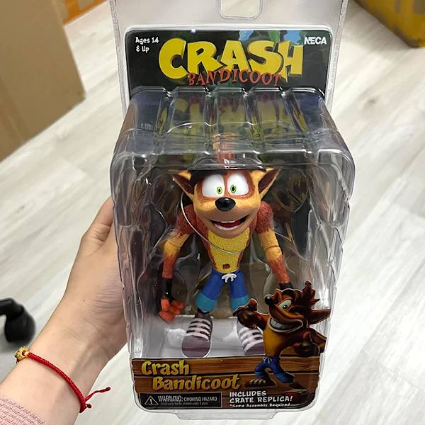 Crash Figure Game Crash Bandicoot Sane Trilogy Action Anime Figur Leksak Docka Dekoration Halloween presenter With box
