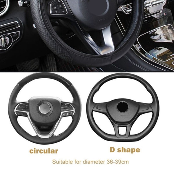(20201129-BKRD)Car Auto Universal Cover Handske Mikrofiber Andas Anti-Slip Cover 15''/38cm Case 20201129-BKRD
