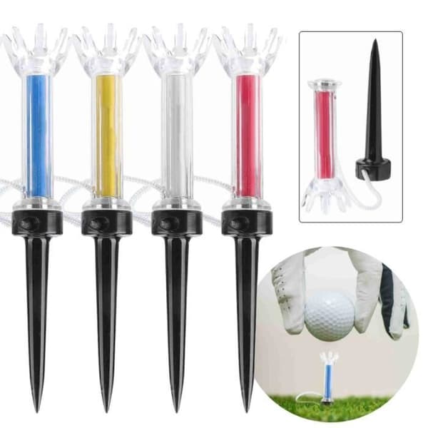 Golf Tees - V GEBY - 5 st - Magnetisk Plast - 79mm - Elastisk och Hållbar
