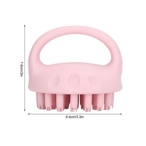 Blød og elastisk silikone baby shampoo børste til hudopstramning, badebørste, hovedbundsmassage.