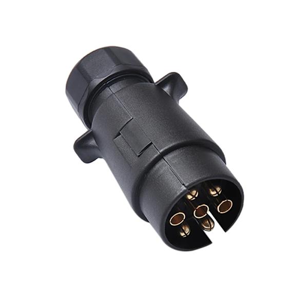 7-polig 12V plastkontakt för europeisk släpvagn + dragkrok elkontakt bil släpvagnskopplingar tillbehör Socket and Plug