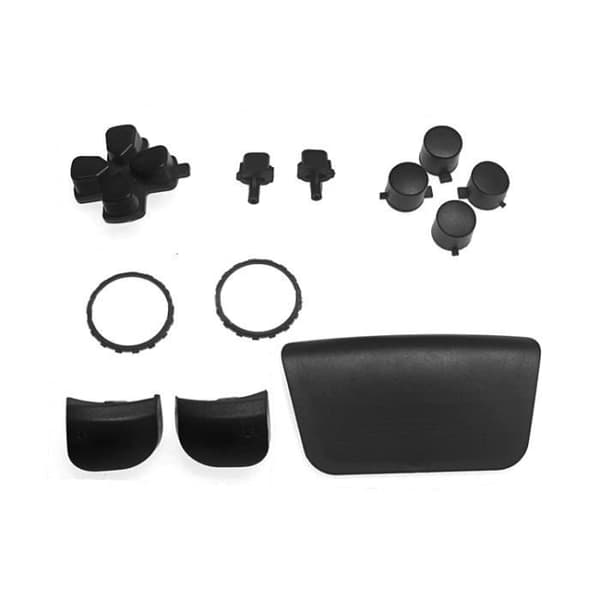 Sort Udskiftningsknap til Controller til PS5 Gamepad