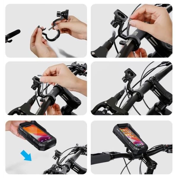 Telefonhållare - Ej specificerad - Modell ej specificerad - IPX6 Vattentät - För 6,7 ' ' Smartphone - Cykelväska
