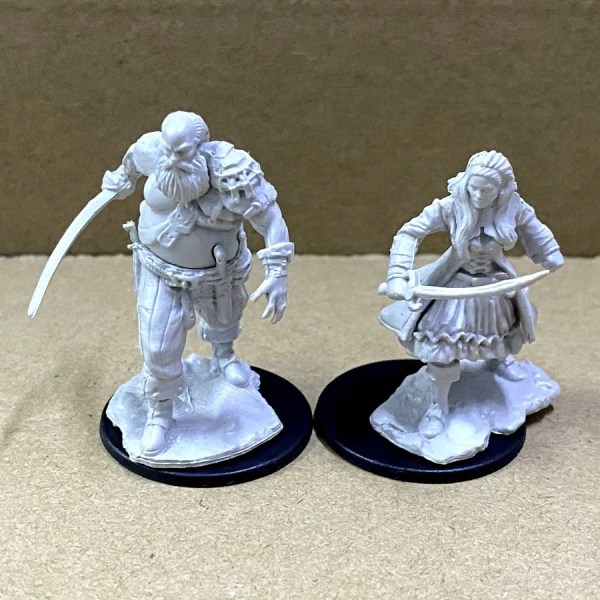 Lot Pathfinder Battles Deep Cuts Nolzur's Fighter Orc Druid Pirates Goblin Wolf Rogue Monk Brädspel Miniatyrer Miniatyrer Leksaker Pirates