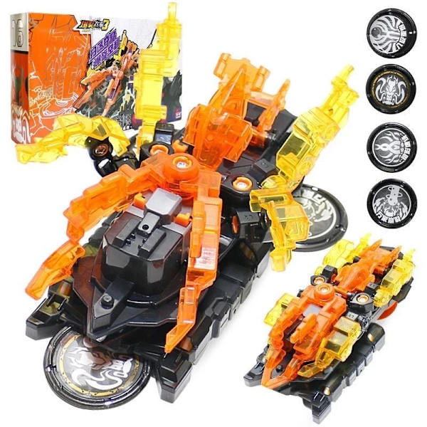 Screechers Wild Deformation Car Transformers Toy Screech Capture Wafer 360 Boys Actionfigurer för barn Barn Presenter S1 No box
