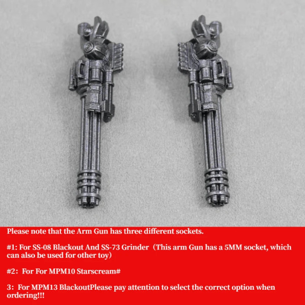 Arm Cannon Upgrade Kit För SS Blackout Grinder MPM10 Starcrest MPM13 Blackout For MPM10 Starscream