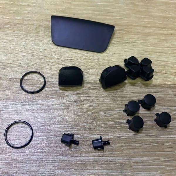 Sort Udskiftningsknap til Controller til PS5 Gamepad