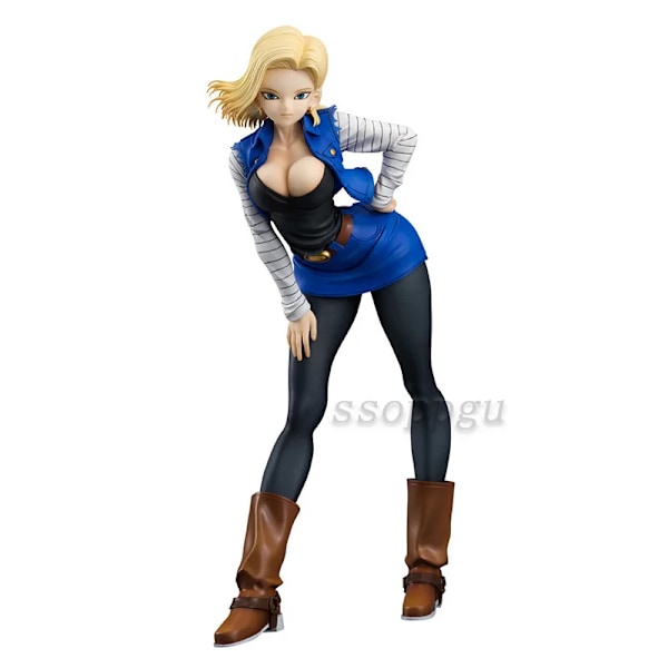 Anime Dragon Ball Figur Vuxen Flicka Bulma Launch Bideru Chichi Android 18 PVC Action Figur Collection Modell Leksaker Docka Barn Present B with box