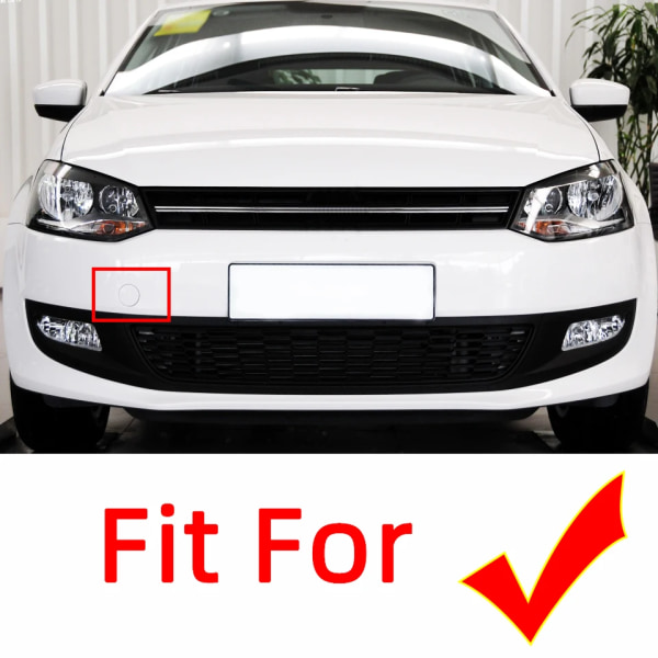 Cover för främre stötfångare, för Volkswagen Polo 2011 2012 2013 Silver