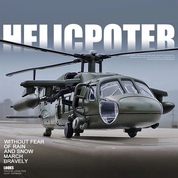1:64 Black Hawks UH-60 Utility Alloy Helikopter Diecast Model Leksak  Flygande Flygplan Simulering Collection Presenter Leksaker för barn With  retail box 1486 | With retail box | Fyndiq