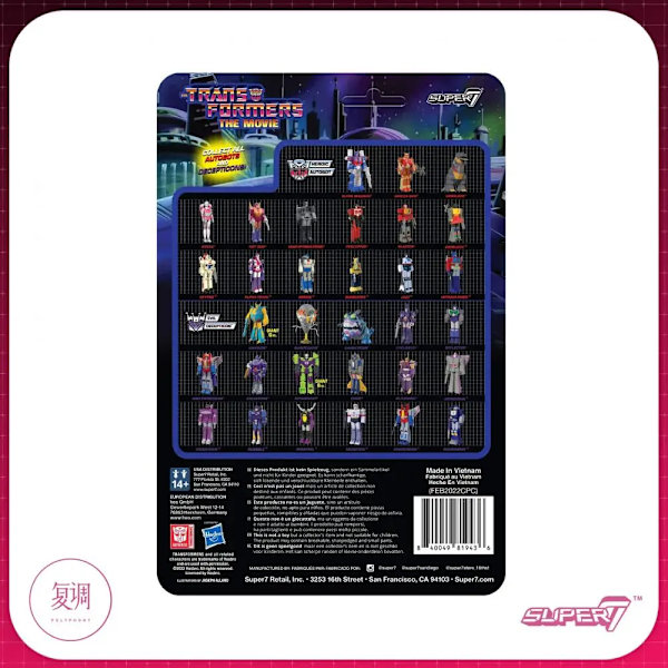 Super 7 Transformers Reaction Wave 6 Wreck-Gar Unicronx Quintesson Sharkticon Ultra Magnus Cyclonus 3,75 tum actionfigurleksaker Ultra Magnus