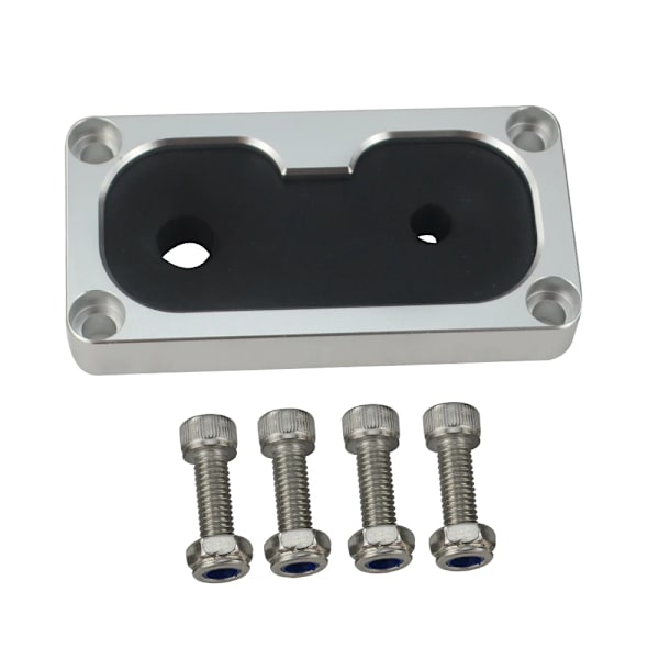 WLR RACING - Billet Firewall Shifter Cable Grommet Mount Kit för Honda Civic Integra K20 K20a2 K20z Poly WLR-SBP02 Silver