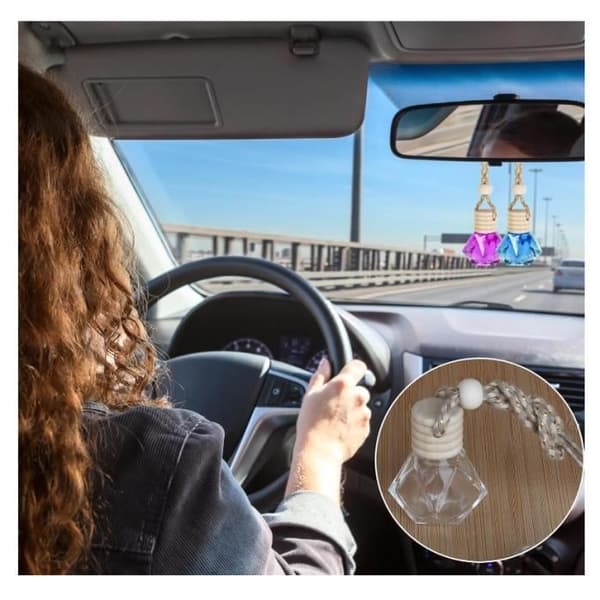 Bilparfymeflaske - Uspesifisert - 8 ml - Påfyllbar - Glassdiffuser - Pakke med 30