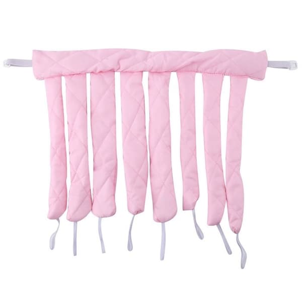 Myk varmløs krøllhodebånd for natten (rosa)