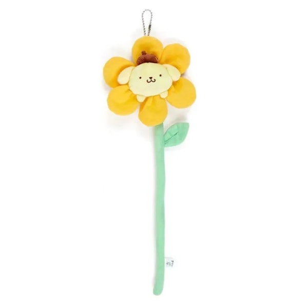 Kawai Anime Sanrios Melody Cinnamoroll Kuromi Solblomma Plyschleksakshänge Böjbart Blomma Doll Toy Girls bukett Present PCG