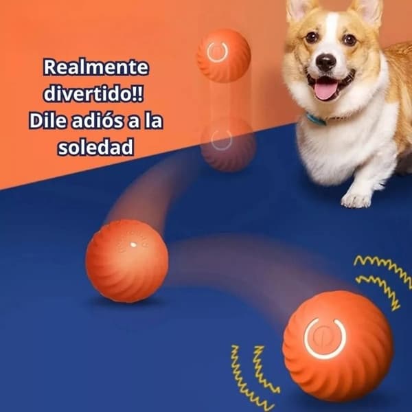 Smart Interaktiv Bold Legetøj til Hunde, Katte, LED, USB