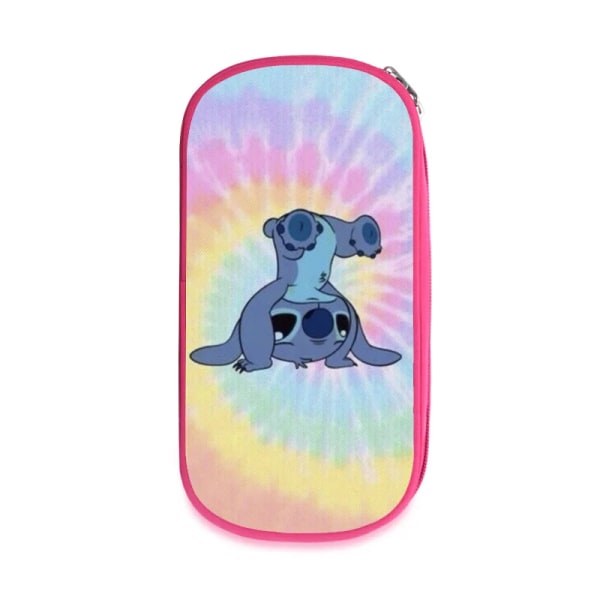 Ny Disney Stitch Stor kapacitet Pennväska Case Anime Figur Dubbellagers multifunktionell case studenter brevpapper barn Leksak 28