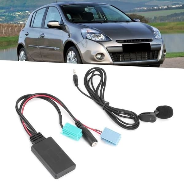 AUX Bluetooth-adapter för Renault Clio 2005-2011 - Sonew - 6-stift - Mikrofon