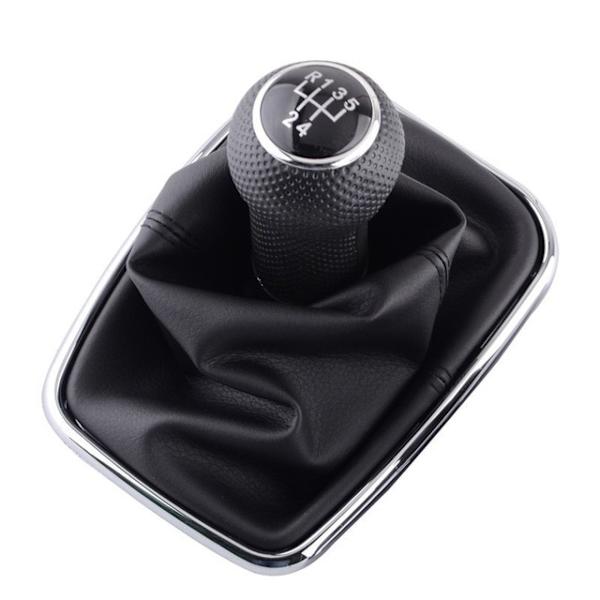 12mm 5/6-växlad bilväxelspaksväxelreglage Gaitor Boot för Volkswagen VW 1999-2004 Golf 4 IV MK4 GTI R32 Bora Jetta MT-Silver 5-växlad Silver 5-Speed