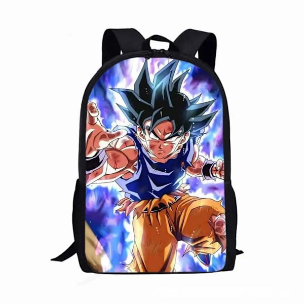 Dragon Ball Ryggsäck Pojkar Flickor Tecknad Goku Figurer Barn Skolväska Stor kapacitet Resväska Anime Vegeta Väska Barn Födelsedagspresent Dragon Ball-16 Size 17inch