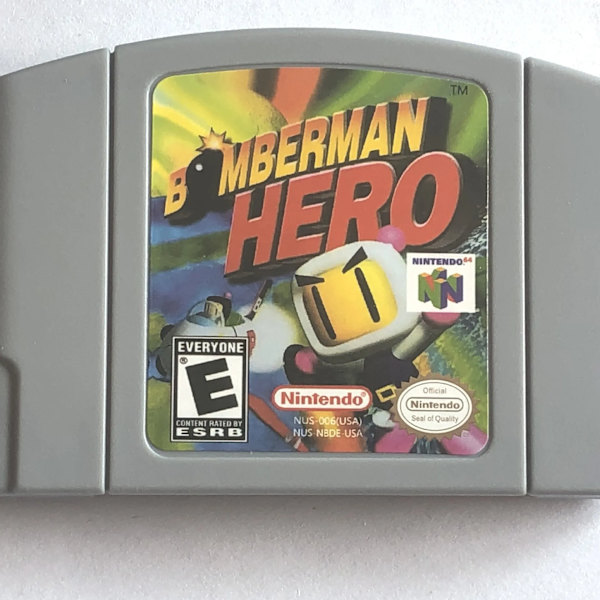 N64 Gaming Card Series 64 Bit Mary Rook Mario Kart Super smash party USA Version N64 Video Game Cartridge Card English Language BOMBERMAN HERO