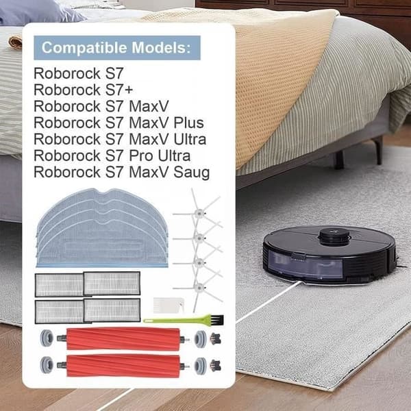 Lisätarvikkeet Roborock S7 - S7 MaxV Plus - S7 MaxV Ultra - S7 Pro Ultra - S7 MaxV -imurille.