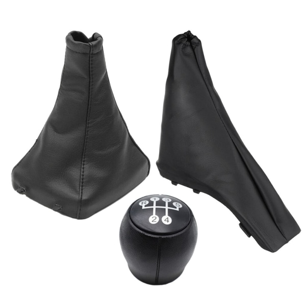 Växelspaksknopp Damask Stövel Parkering Handbroms Cover Case Krage För Vauxhall/Opel Astra II G 1998 1999 2000 2001 2002 2003-2010-växelknopp set gear knob gaiter set