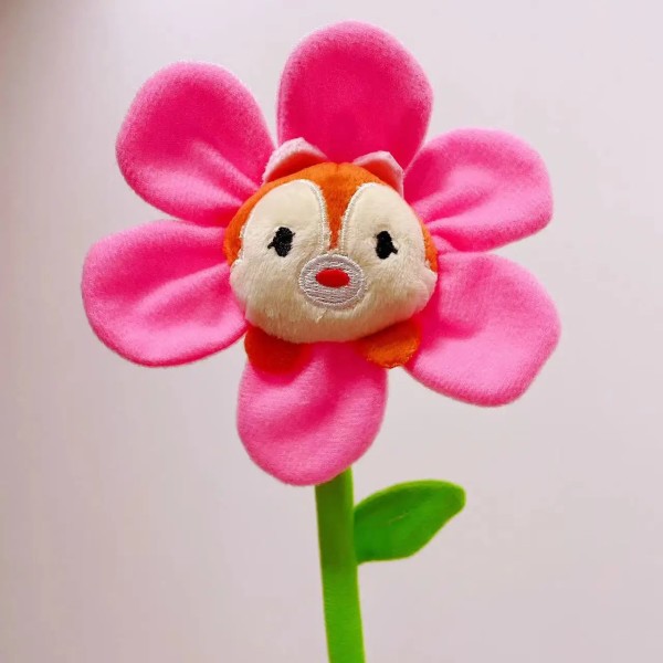 Kawai Anime Sanrios Melody Cinnamoroll Kuromi Solblomma Plyschleksakshänge Böjbart Blomma Doll Toy Girls bukett Present SS