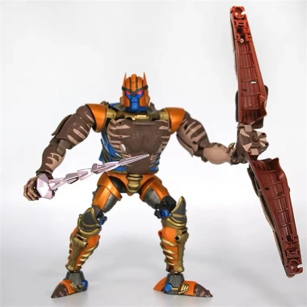 【I LAGER】 Transformation BW Dinobot KO MP41 IT02 Beast Wars Tyrannosaurus Rex CR01 KO Dinosaur Warrior Actionfigur Robotleksaker KO MP41 In Box